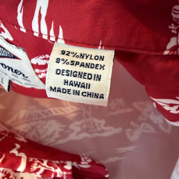 Reyn Spooner Alabama Crimson Tide Hawaiian Button Down Men’s Large EUC - Picture 6 of 7